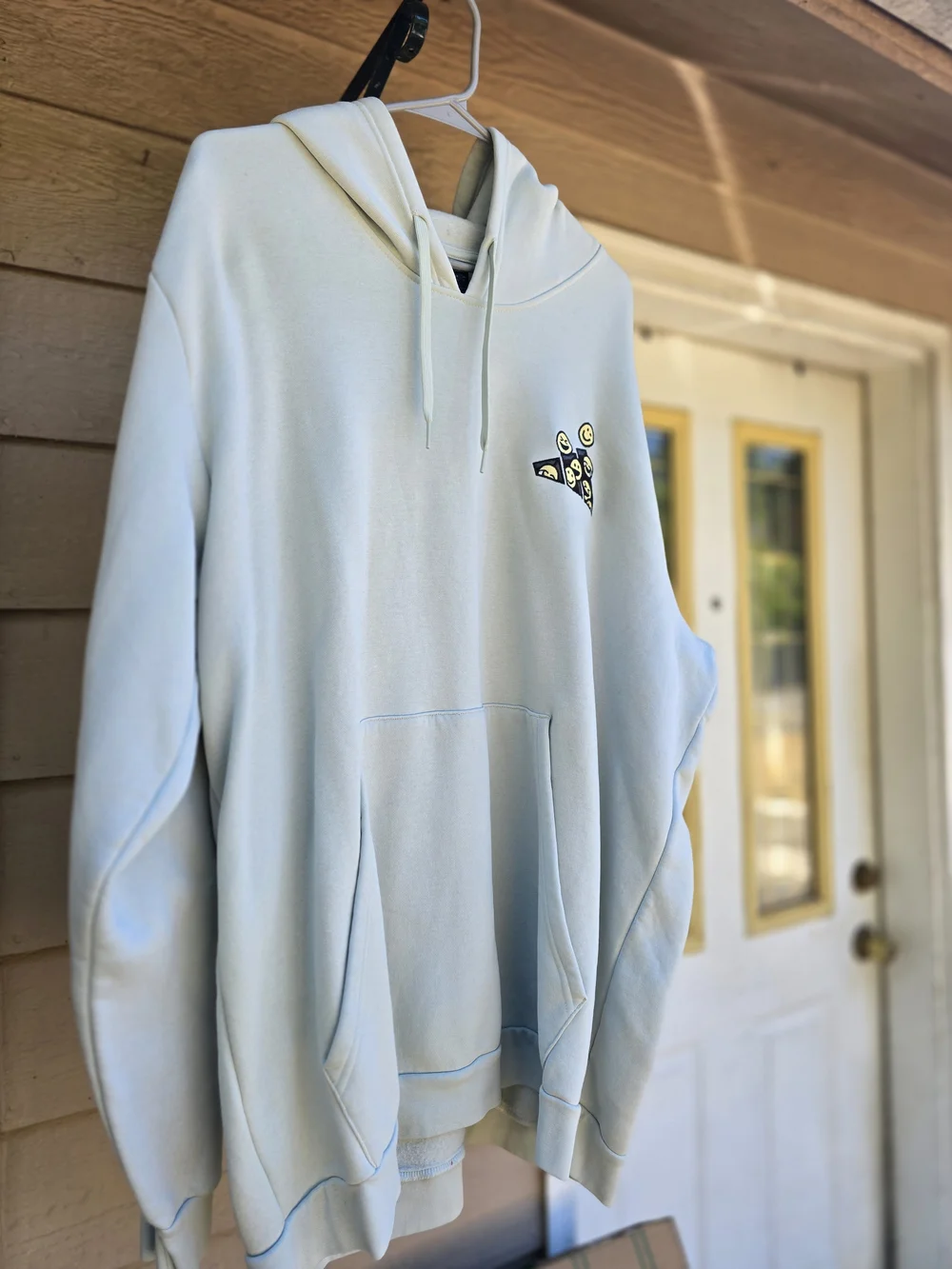 adidas Light Green Hoodie with Small Chest Graphic - 2XL
